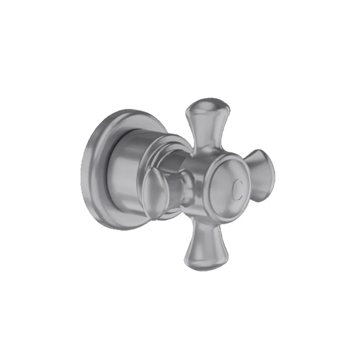 Registro de ducha Balta cruceta gris perlado