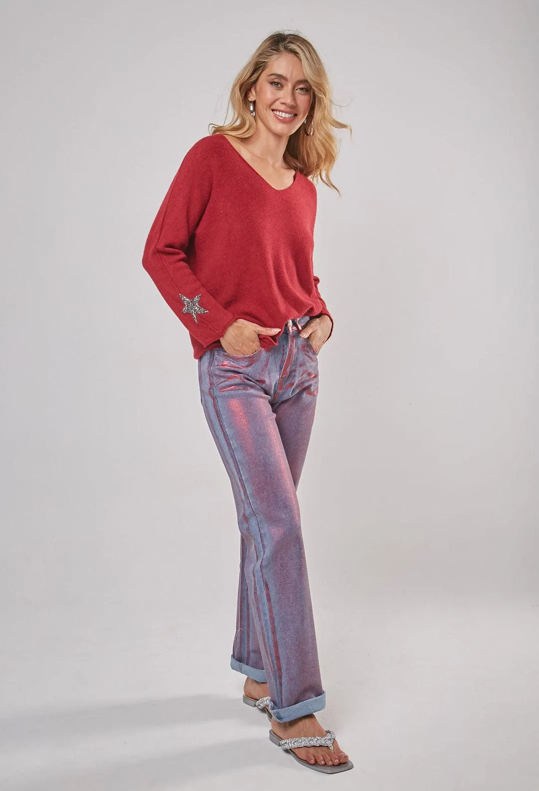 Jean Metalizado Mujer - SALE