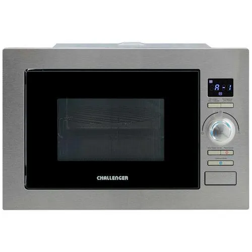 Horno Microondas de Empotrar 25 Lts Vidrio Negro y Acero inox. con Grill - HM 8023