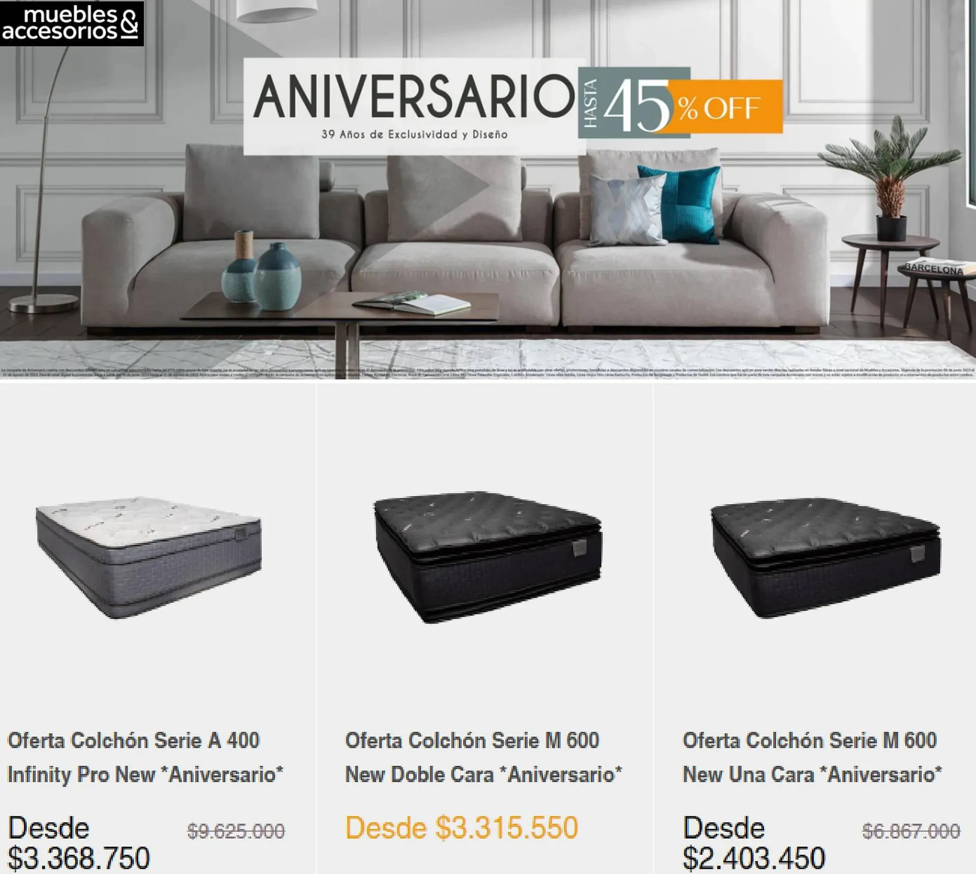 Catalogo de Catálogo Muebles & Accesorios 10 de julio al 31 de agosto 2023 - Pag 5