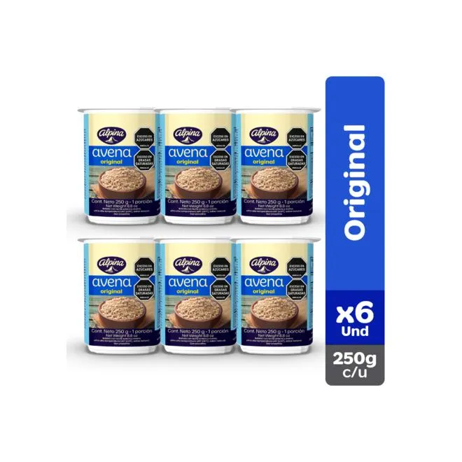 Avena Original Alpina x6 Und Vaso 250 g