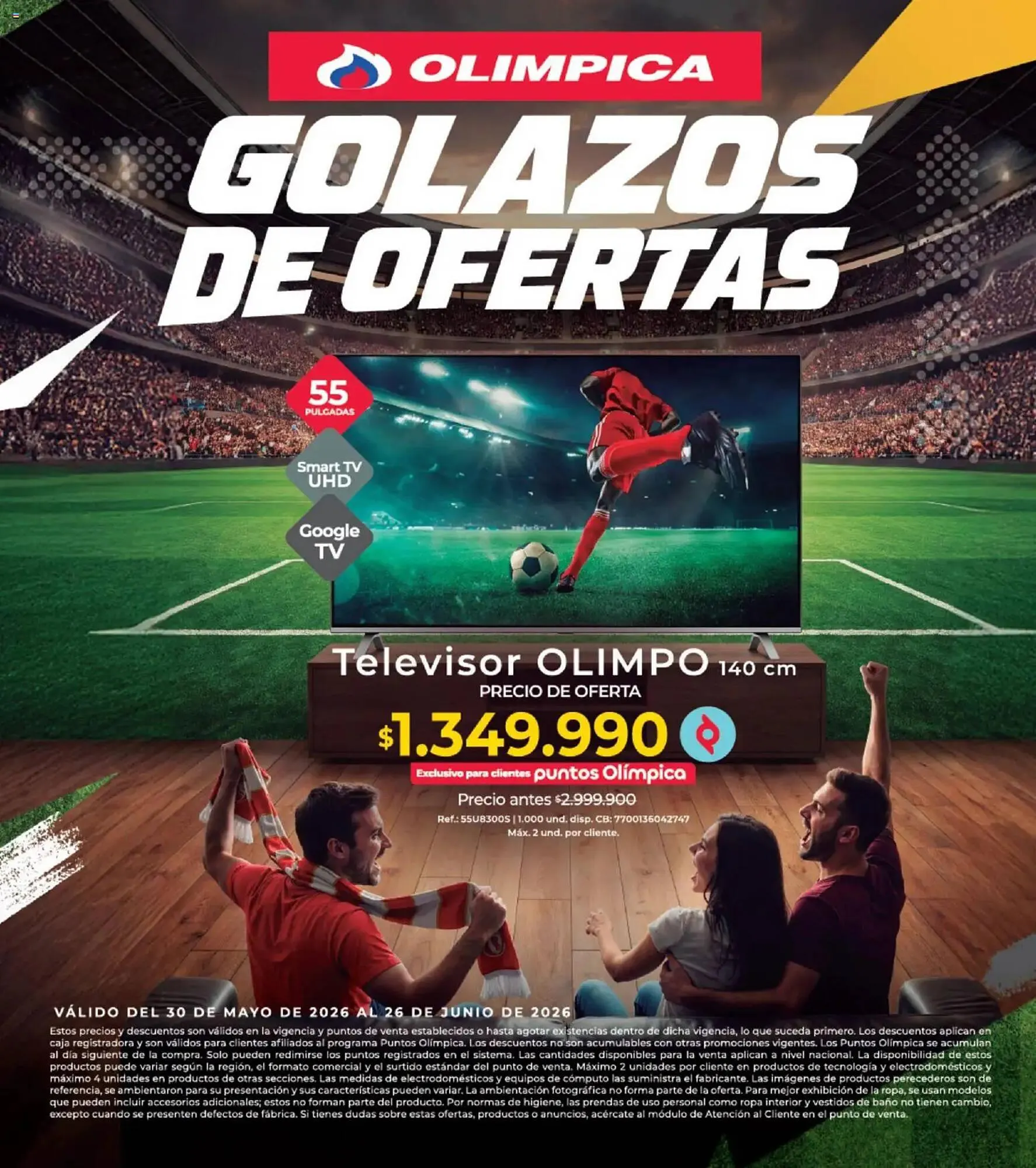 Catalogo de Catálogo Olímpica 30 de mayo al 26 de junio 2026 - Pag 1