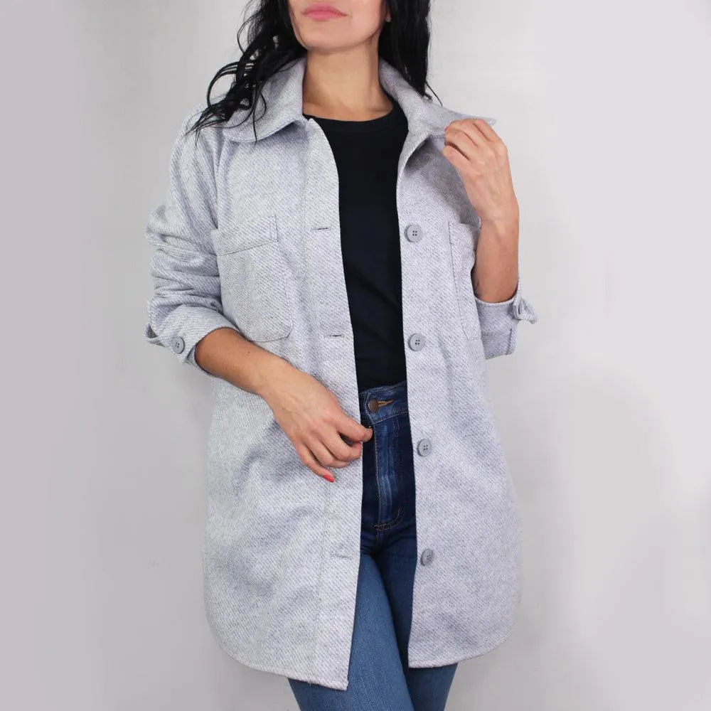 Camichaqueta para mujer Lec Lee - Gris Claro