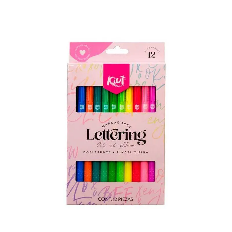 Marcadores punta pincel Kiut x12 und und Norma