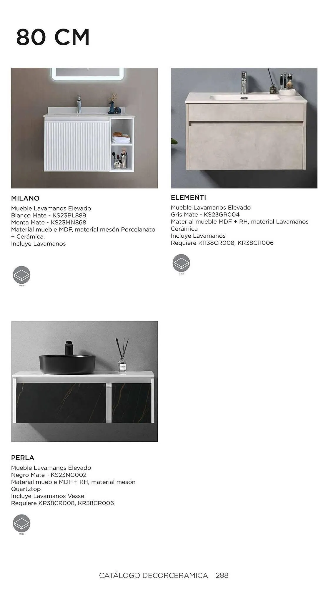 Catalogo de Catálogo Decorceramica 6 de noviembre al 6 de mayo 2025 - Pag 288