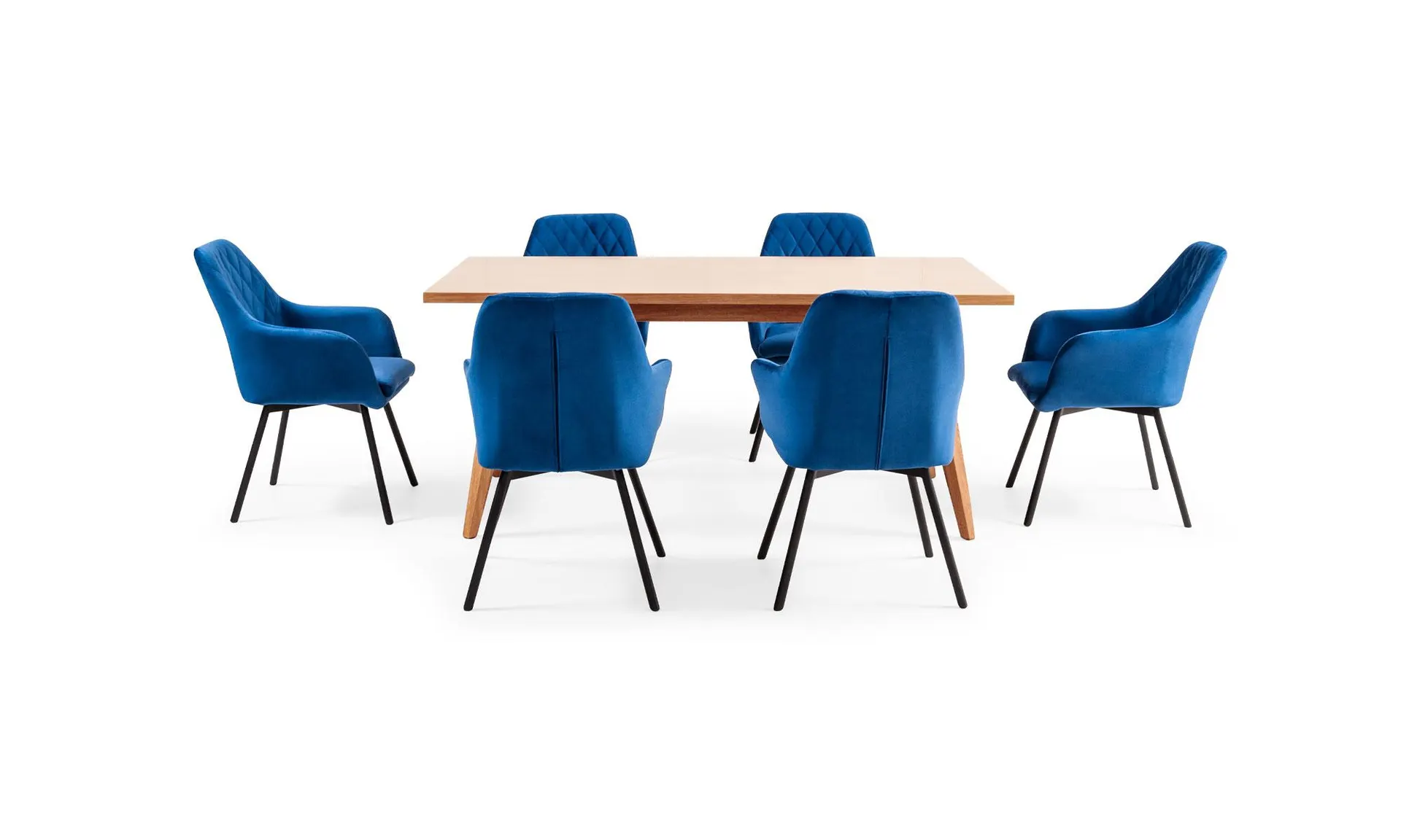 Mesa Comedor New Oslo + 6 Sillas Odense P/N