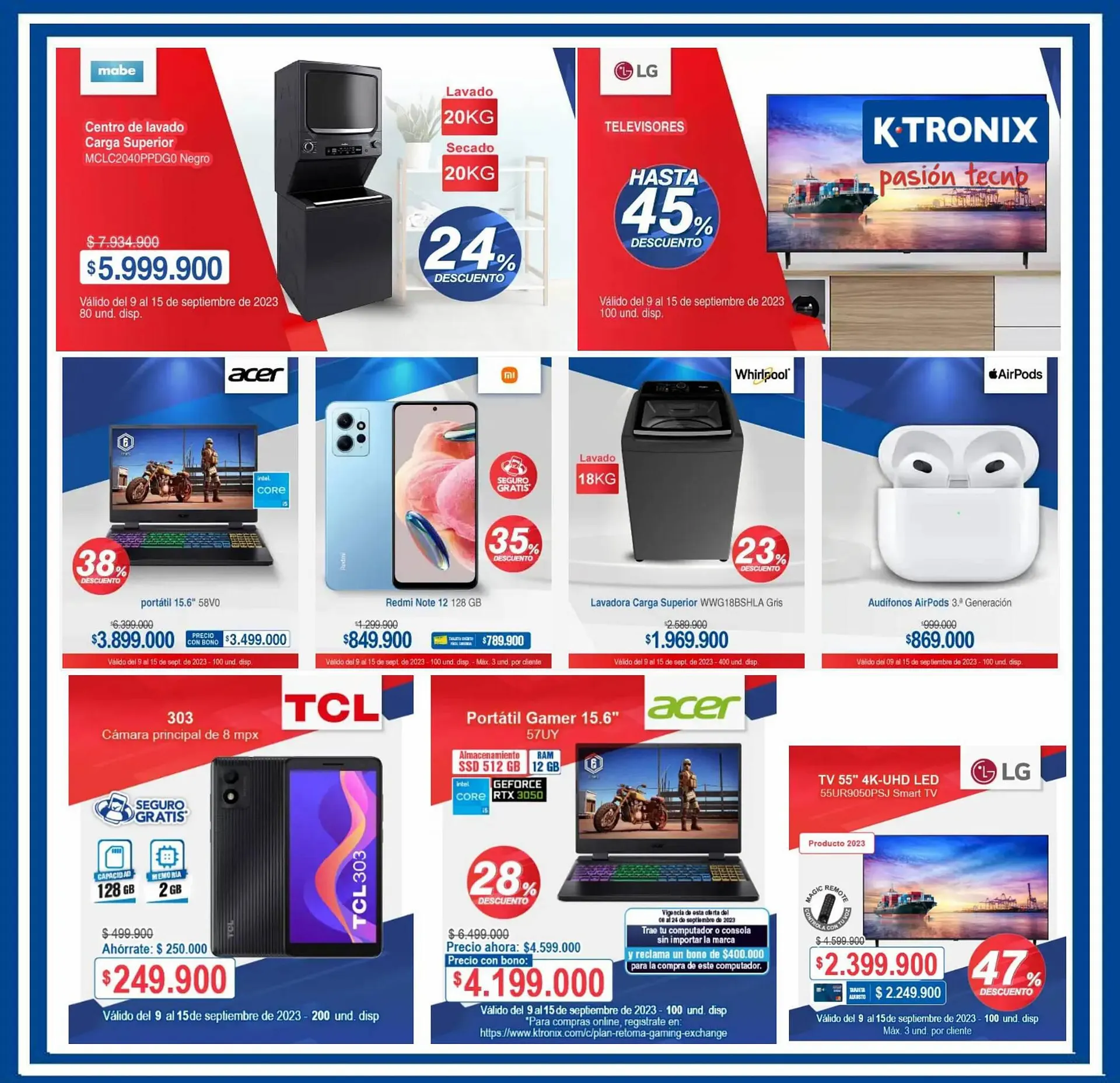 Catalogo de Catálogo Ktronix 9 de septiembre al 15 de septiembre 2023 - Pag 1