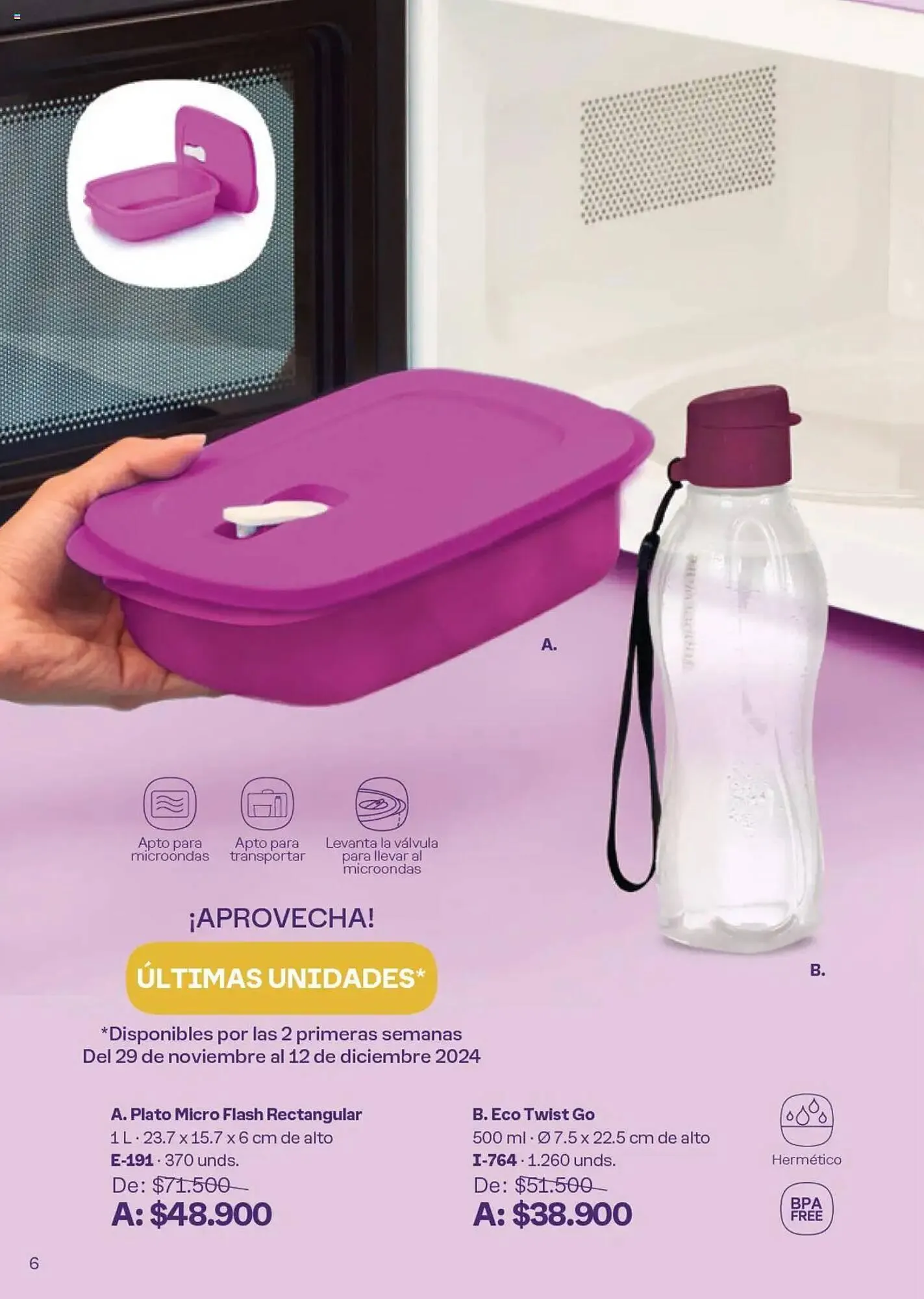 Catalogo de Catálogo Tupperware 29 de noviembre al 26 de diciembre 2024 - Pag 6