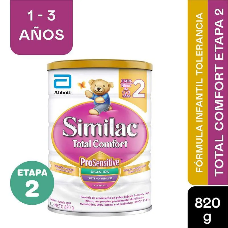 Formula Infantil Similac 2 Total Comfort Lata X 820 Gr