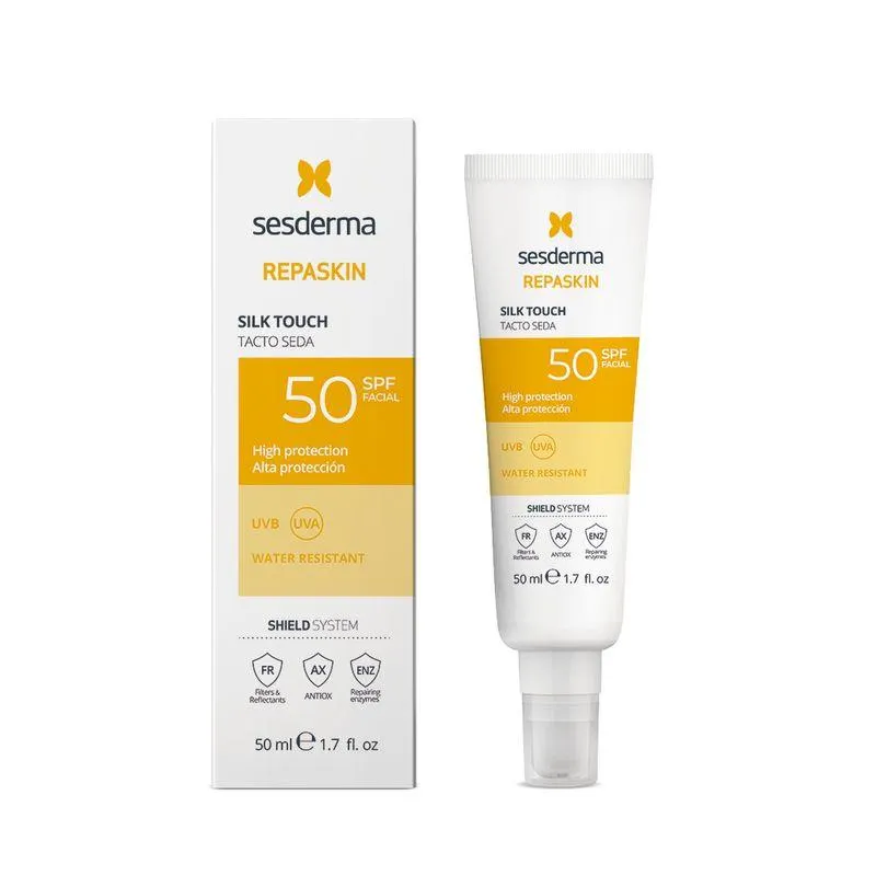 Protector Solar Repaskin Tacto Seda Spf 50 50 Ml