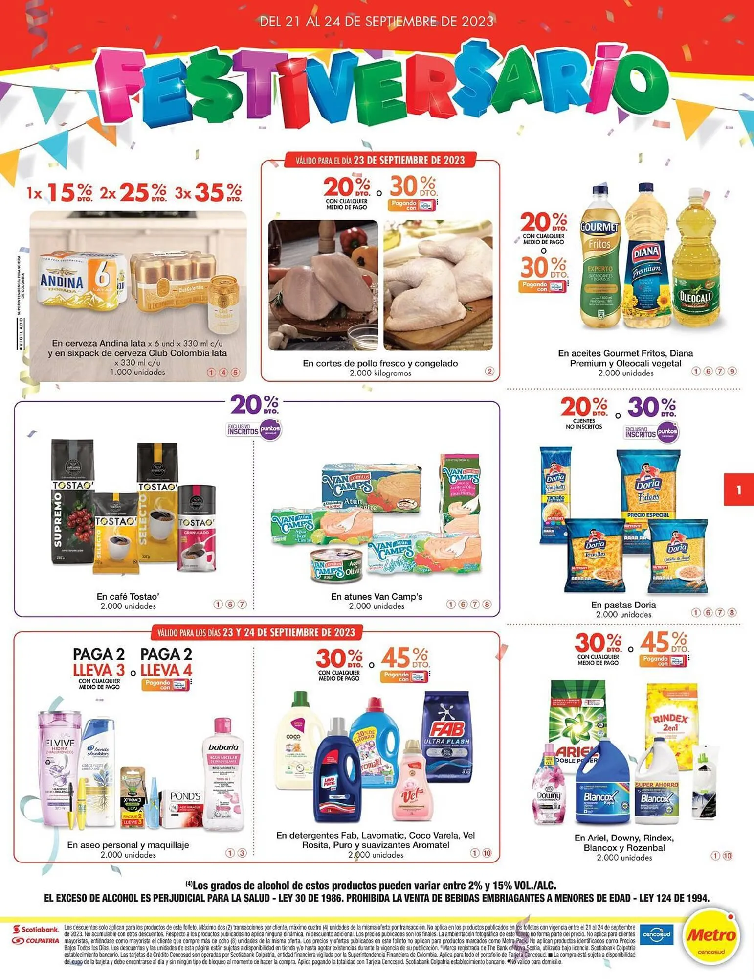 Catalogo de Catálogo Metro 21 de septiembre al 24 de septiembre 2023 - Pag 1