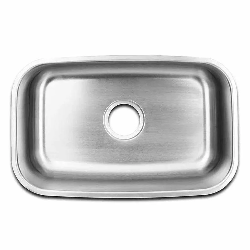 Lavaplatos de submontar rectangular bajo Acero