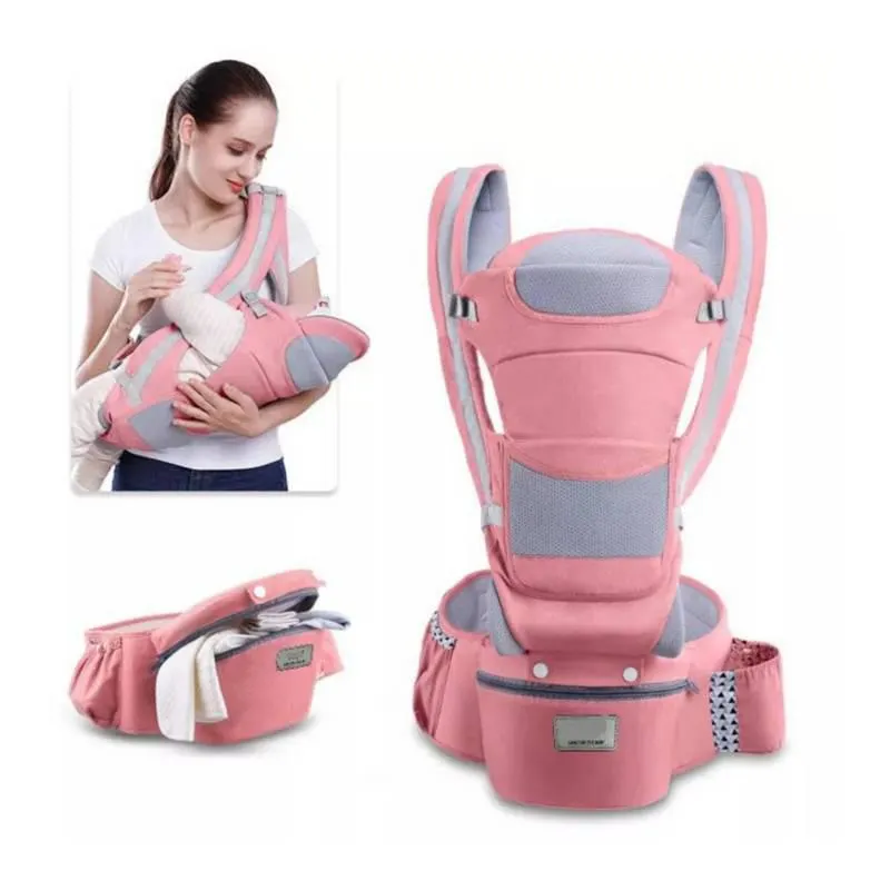 Cargador de silla ergonómico para bebes con máxima comodida-rosa