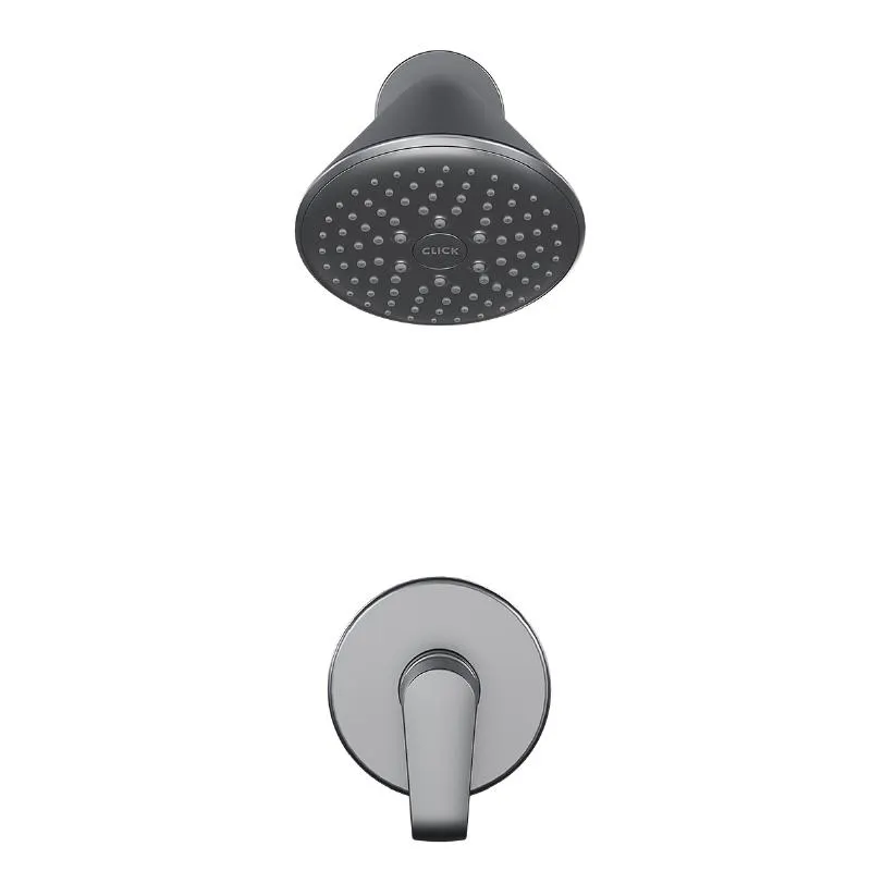 Griferia ducha tipo metal monocontrol cascade plus titanio