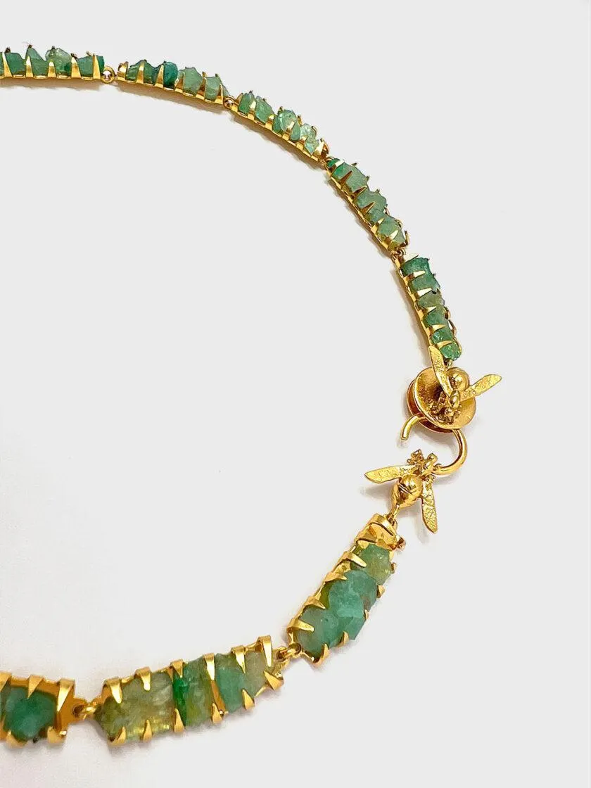 Collar módulos esmeralda morralla