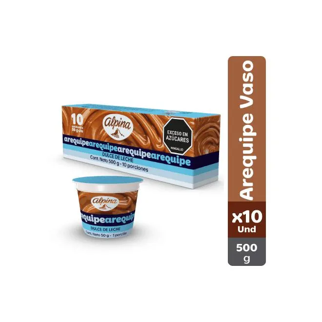 Arequipe Alpina vaso x10 Und 50 g
