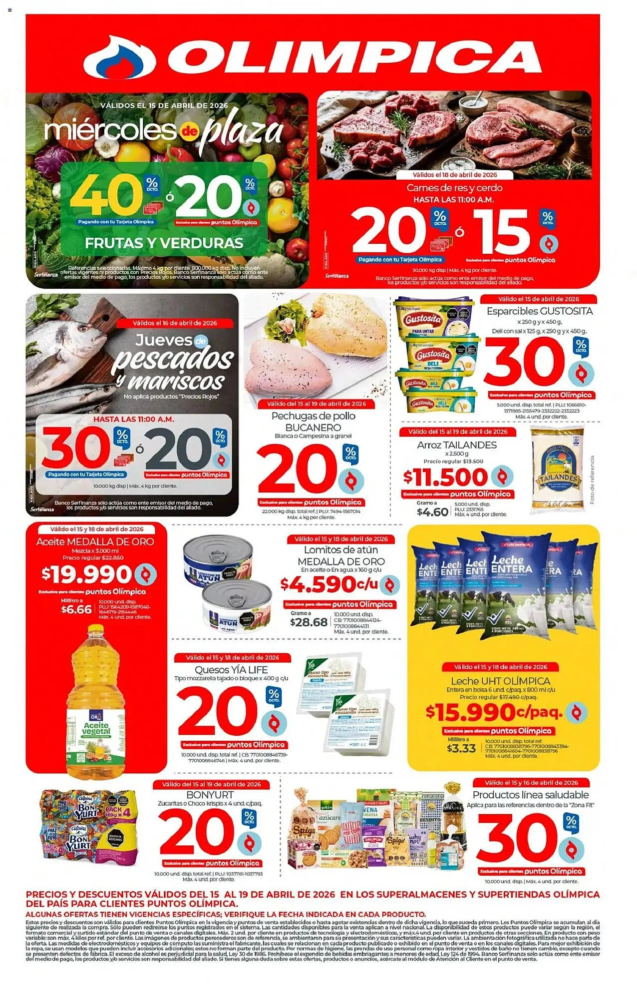 Catalogo de Catálogo Olímpica 15 de abril al 20 de abril 2026 - Pag 1