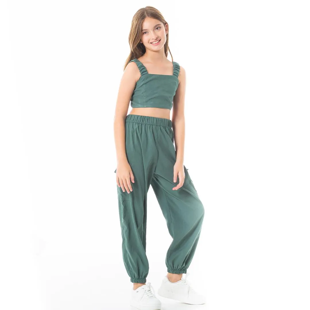 CROP TOP AND JOGGER SET FOR GIRLS