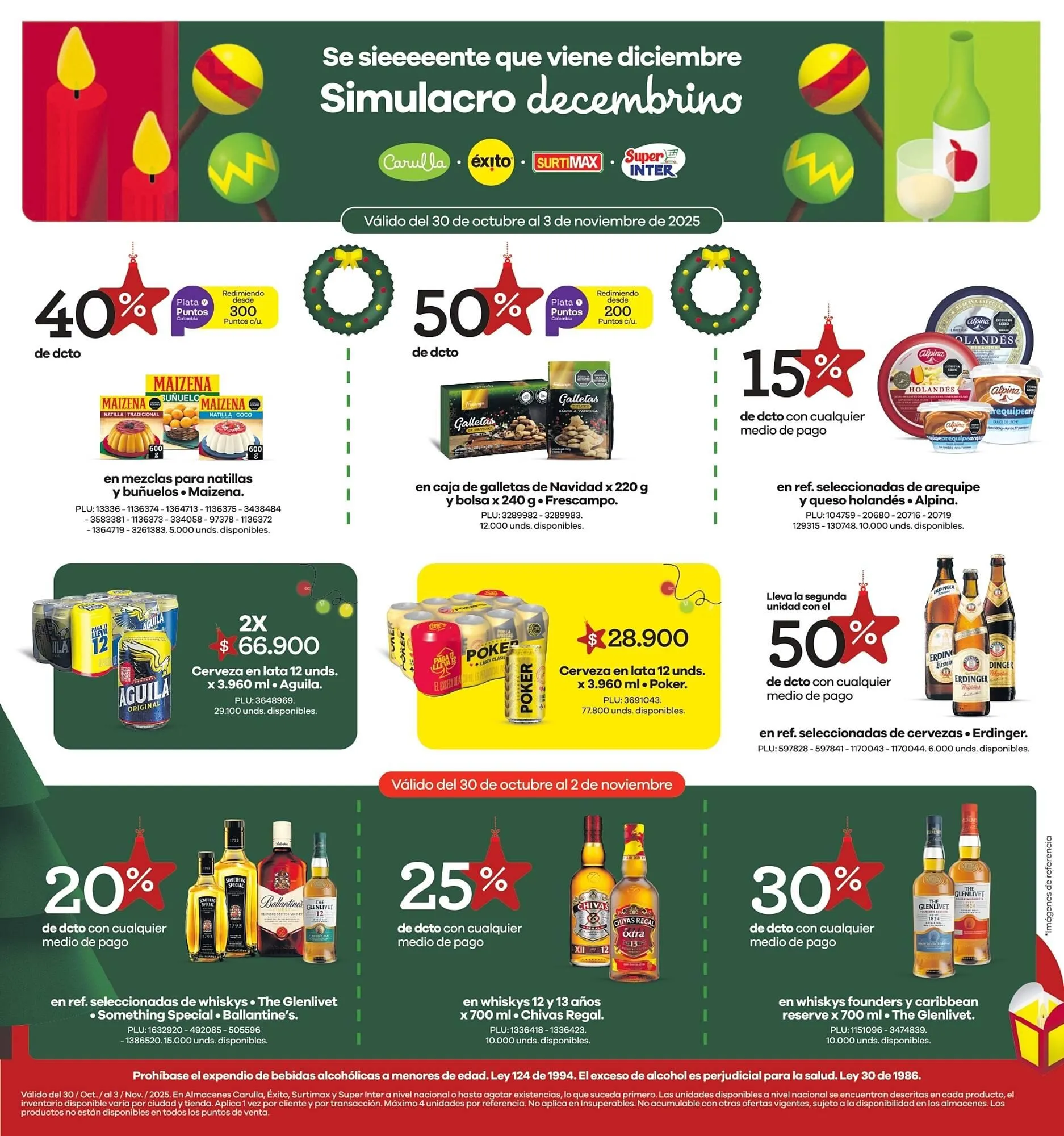 Catalogo de Catálogo Carulla 30 de octubre al 3 de noviembre 2025 - Pag 1