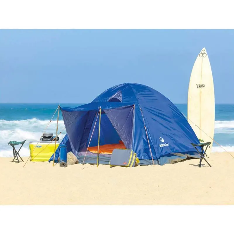 Carpa Camping Iglu 4 personas con Sobrecarpa 800mm Clima Frío Klimber