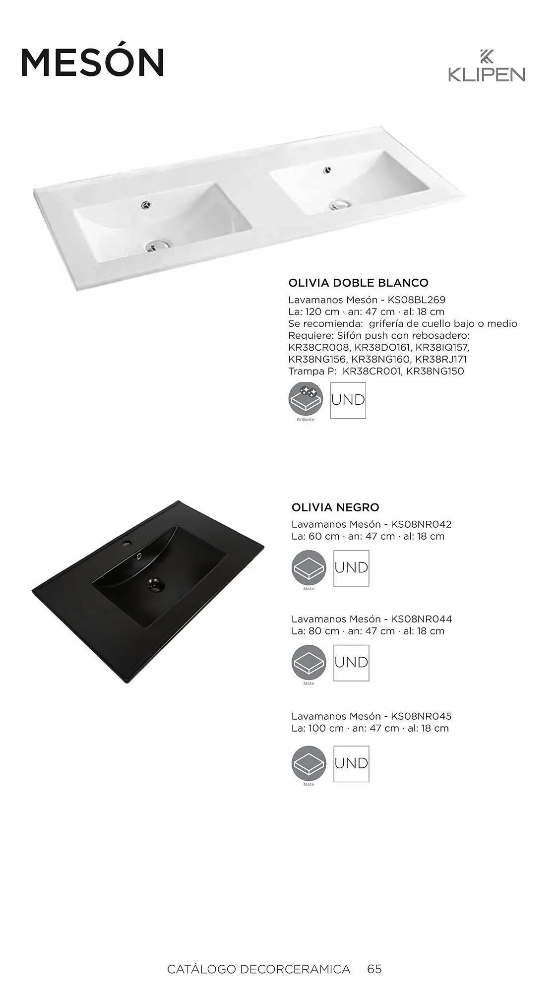 Catalogo de Catálogo Decorceramica 6 de noviembre al 6 de mayo 2025 - Pag 65