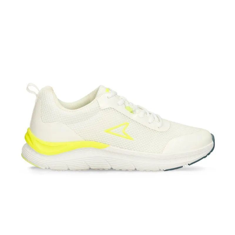 Tenis Deportivos Blanco-Verde Power Bew Running Hombre