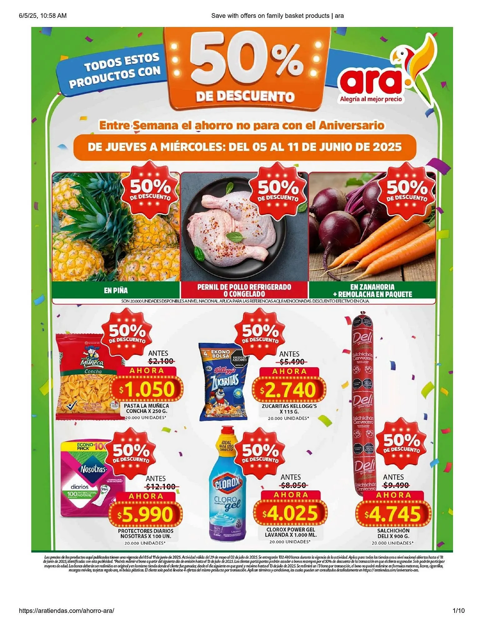 Catalogo de Catálogo Ara 5 de junio al 11 de junio 2025 - Pag 1