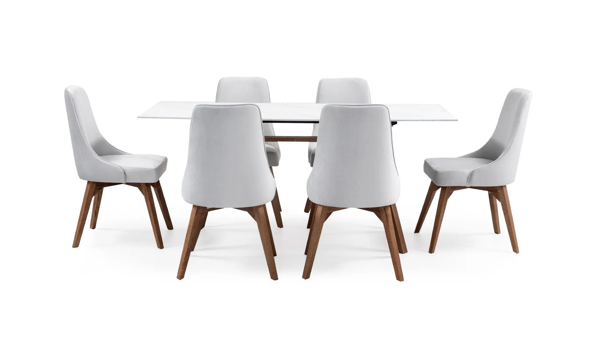 Mesa Comedor Atalanta Cer + 6 Sillas Vela