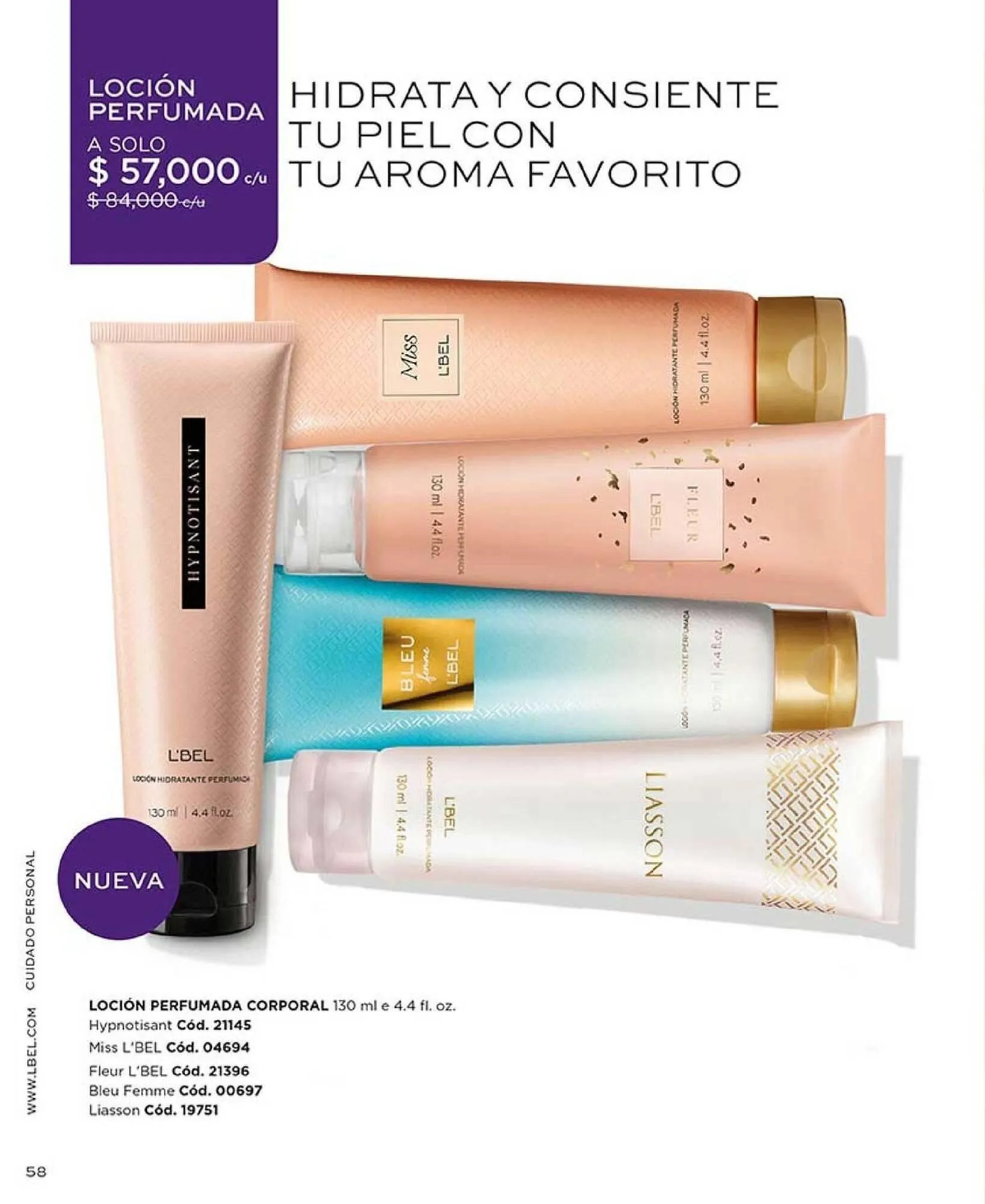 Catalogo de Catálogo L'bel 9 de abril al 30 de abril 2025 - Pag 58