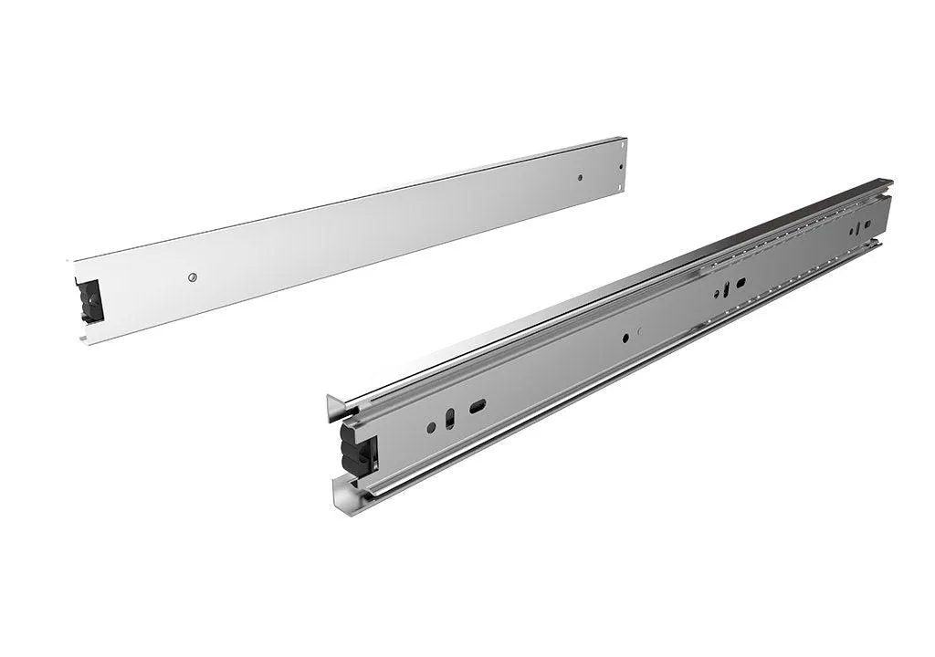 Riel para canastas full extensión sencillo montaje lateral