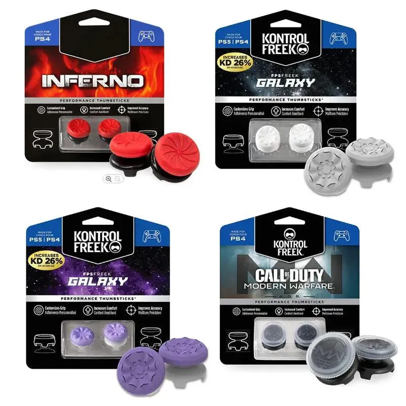 KontrolFreek FPS Freek Galaxy for Playstation PS4 High-Rise Analog Stick PS5 Joystick Controller Performance Command Stick Game