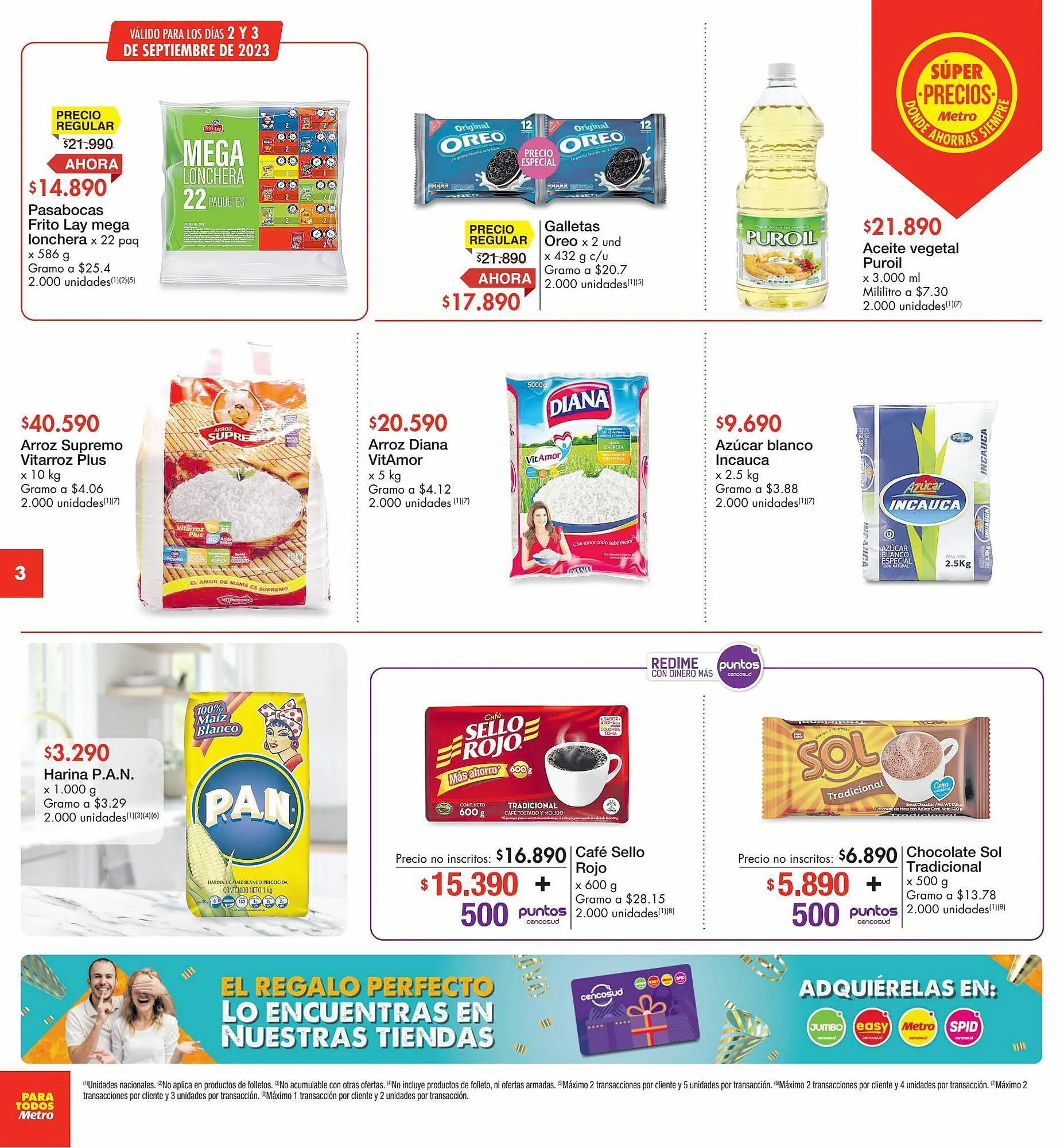 Catalogo de Catálogo Metro 31 de agosto al 3 de septiembre 2023 - Pag 3