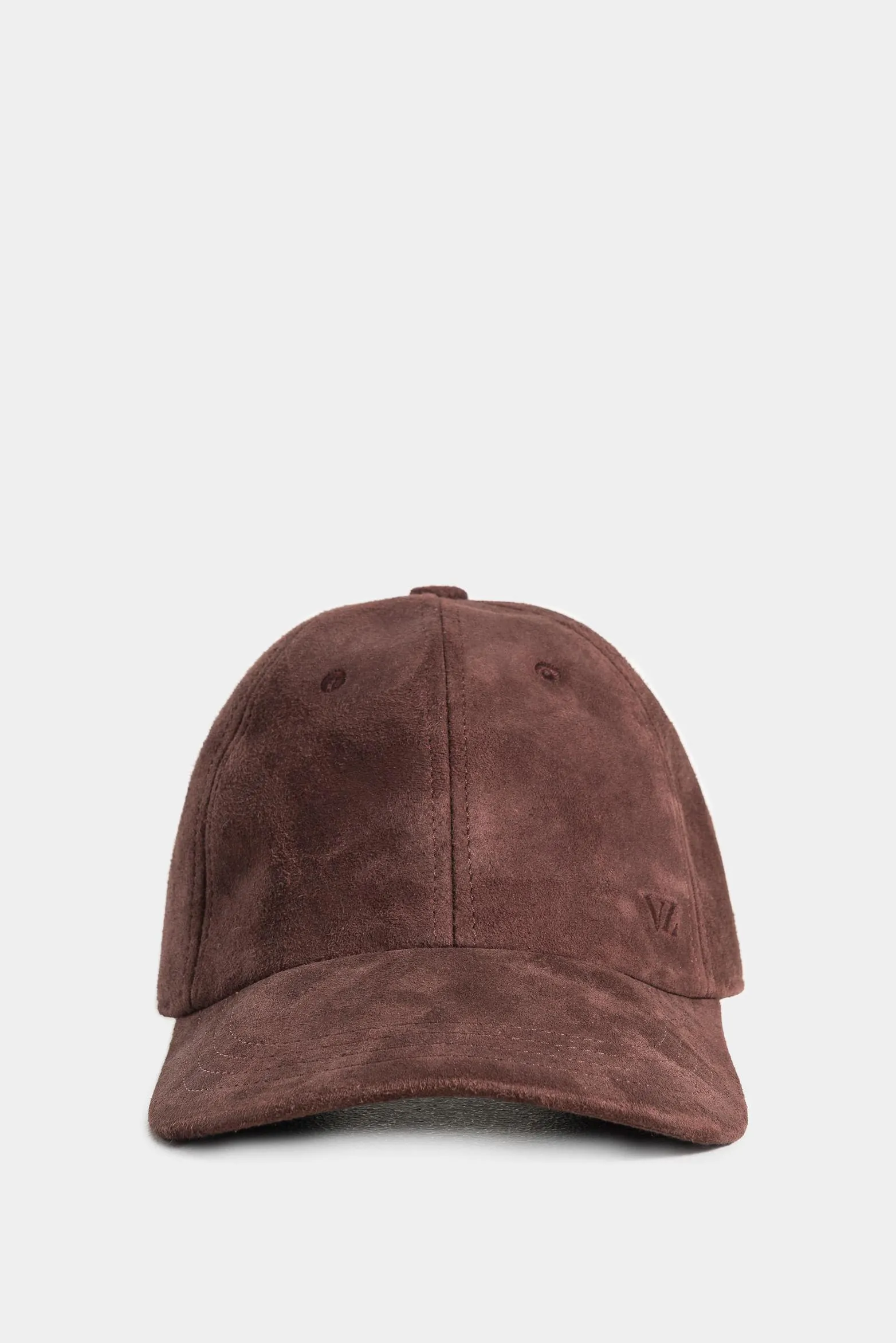 Gorra suede de cuero gamuzado para hombre silueta baseball