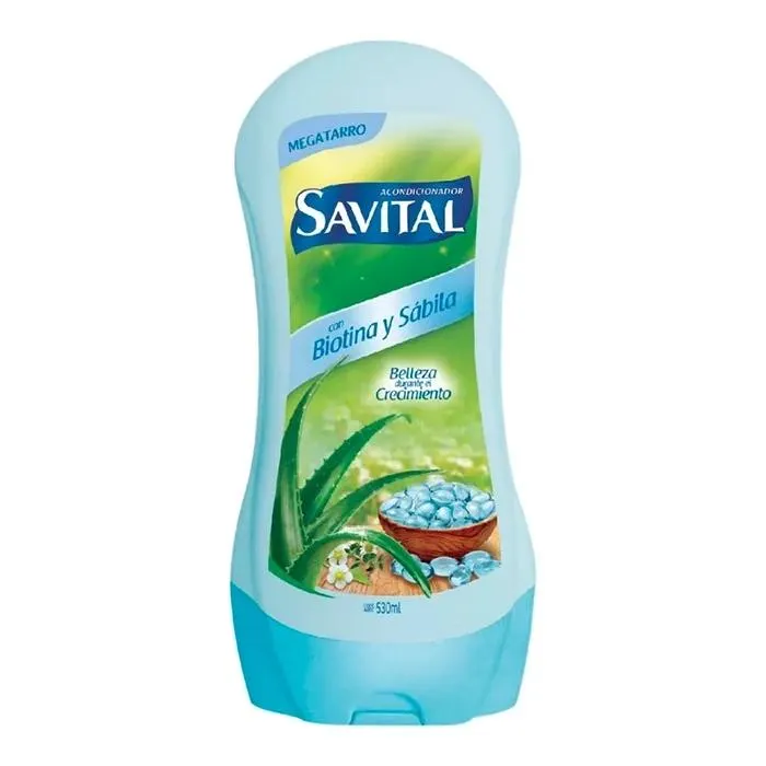 Acondicionador Biotina y Sabila Savital Frasco Con 530 mL
