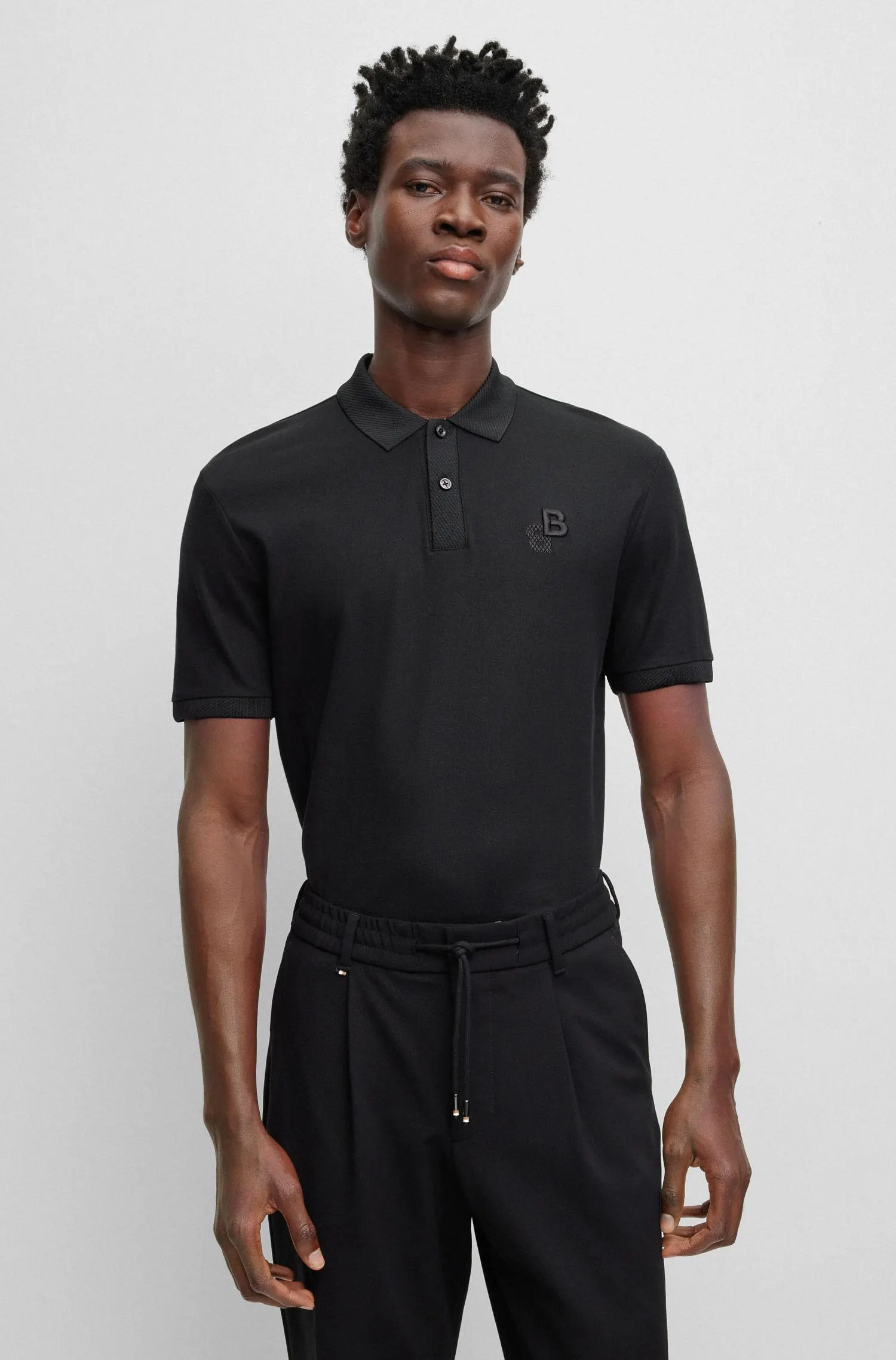Polo De Algodón Con Logo Hombre