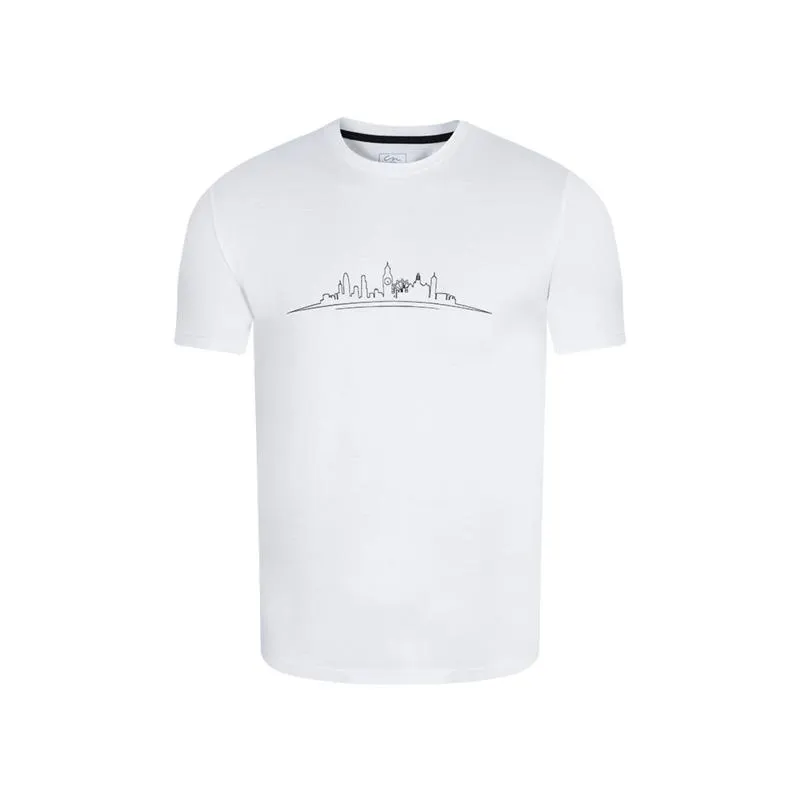 CAMISETA BÁSICA BLANCA ESTAMPADA CN