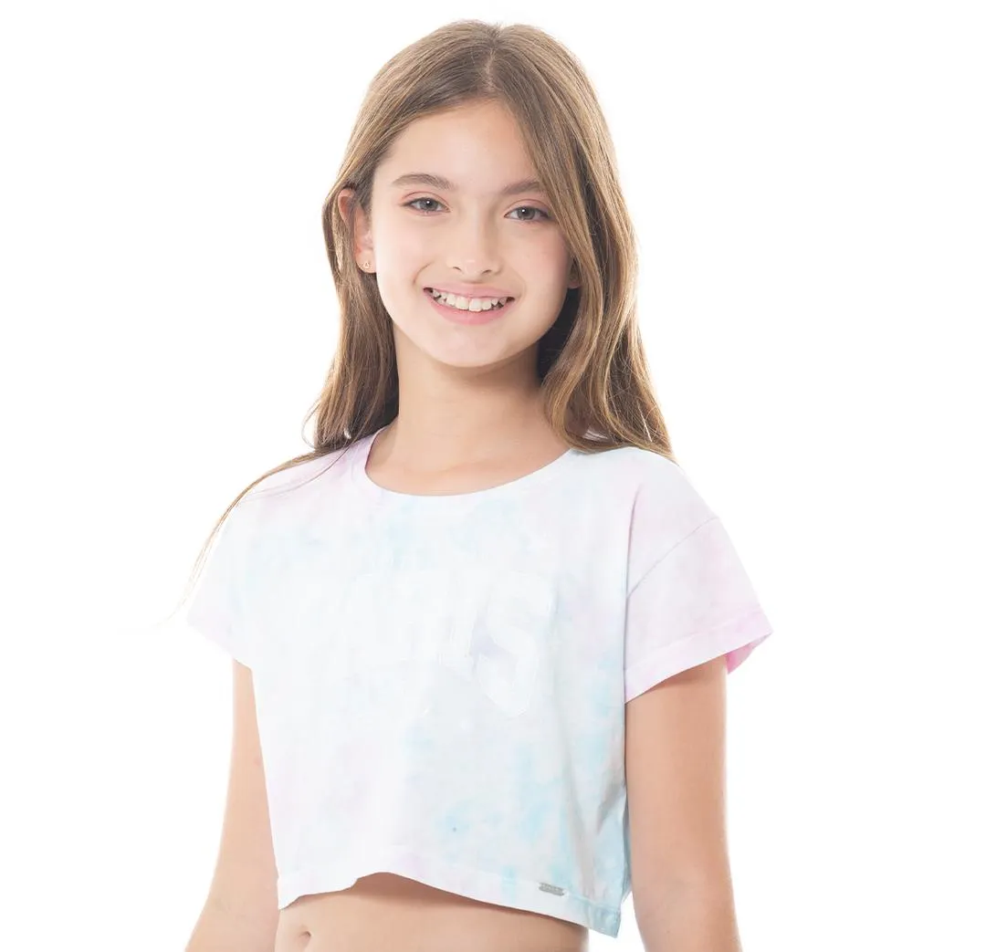 TIE DYE GRAPHIC T-SHIRT FOR GIRLS