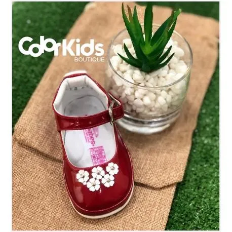 ZAPATOS NO TUERCE NINA REF 6929 ROJO
