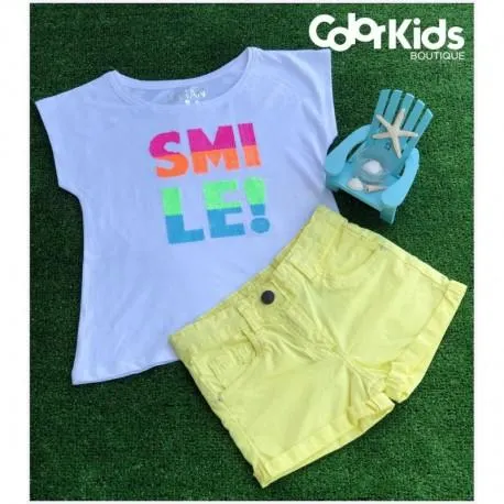 SHORT LOSAN JUNIOR NIÑA REF 916-9E14 AMARILLO