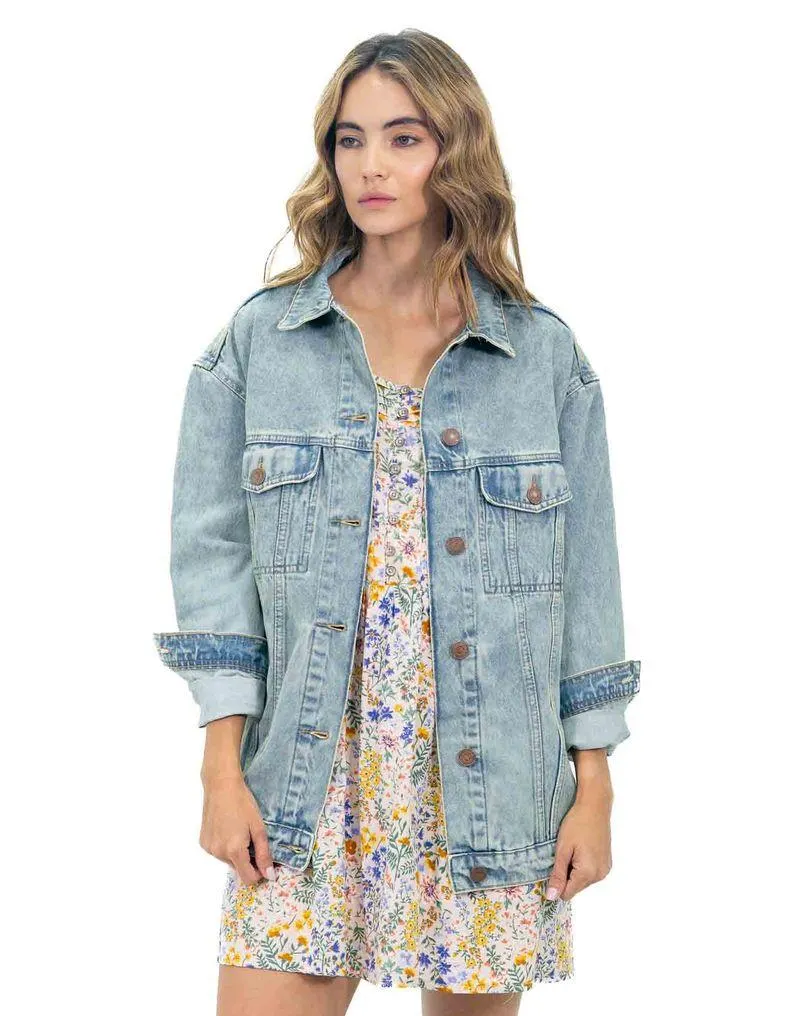 Chaqueta Denim Trucker Oversized