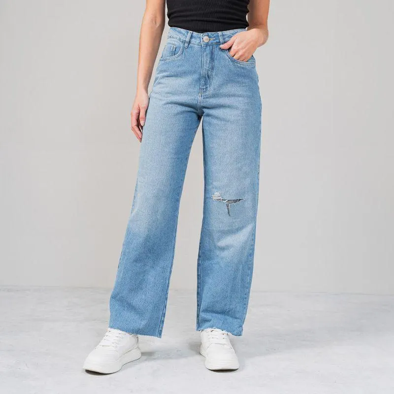 Jean Momfit Talle Alto Luchada