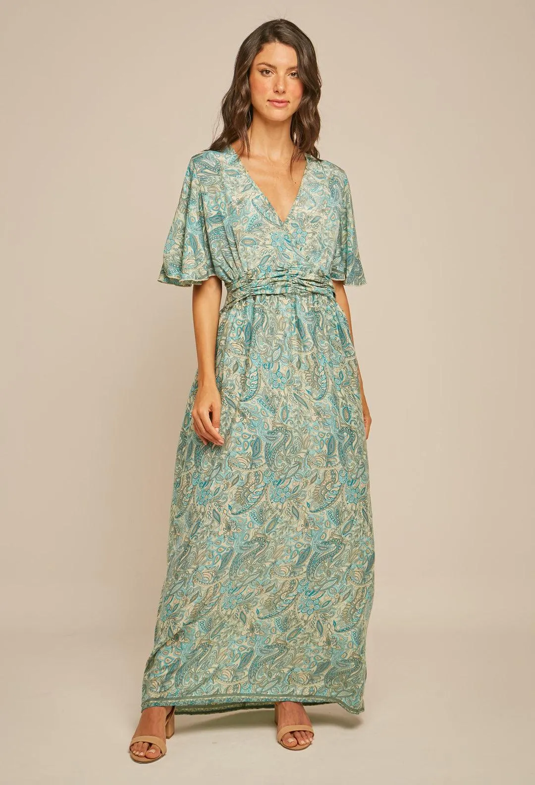 Vestido Largo Estampado Mujer - SALE