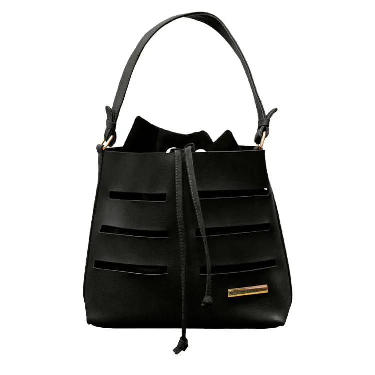 Cartera negra para mujer rich