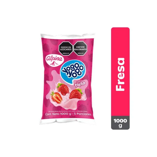 Yogo Yogo Fresa Bolsa 1000 g