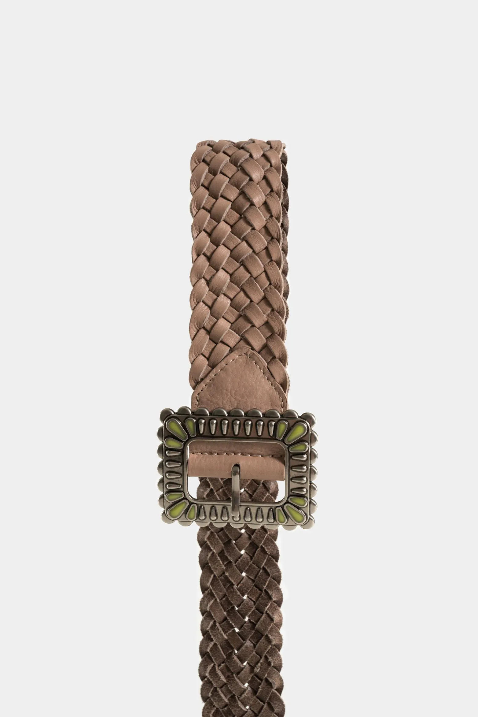 Fajón unifaz zermatt de cuero liso para mujer tira trenzada