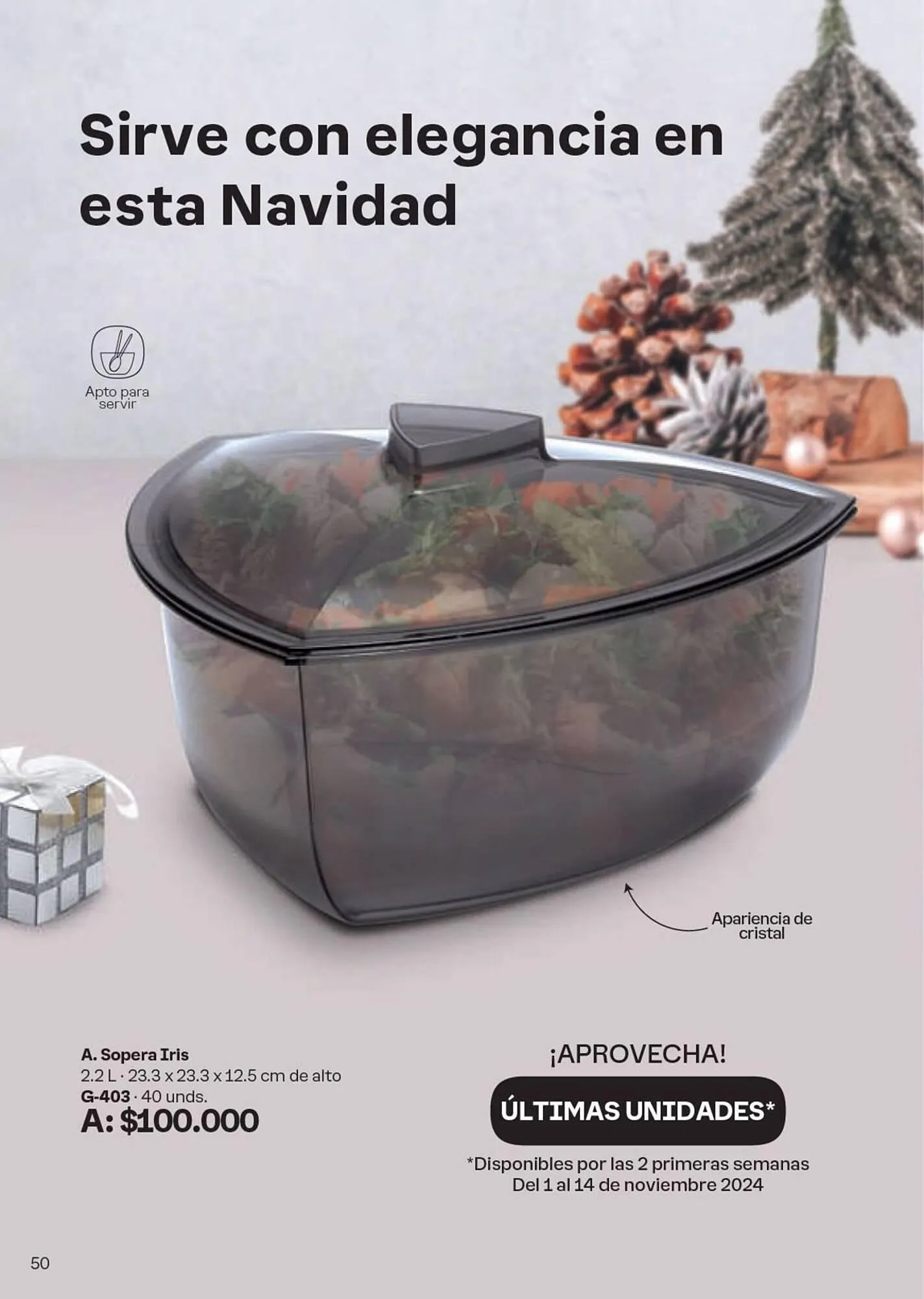 Catalogo de Catálogo Tupperware 19 de noviembre al 31 de diciembre 2024 - Pag 50