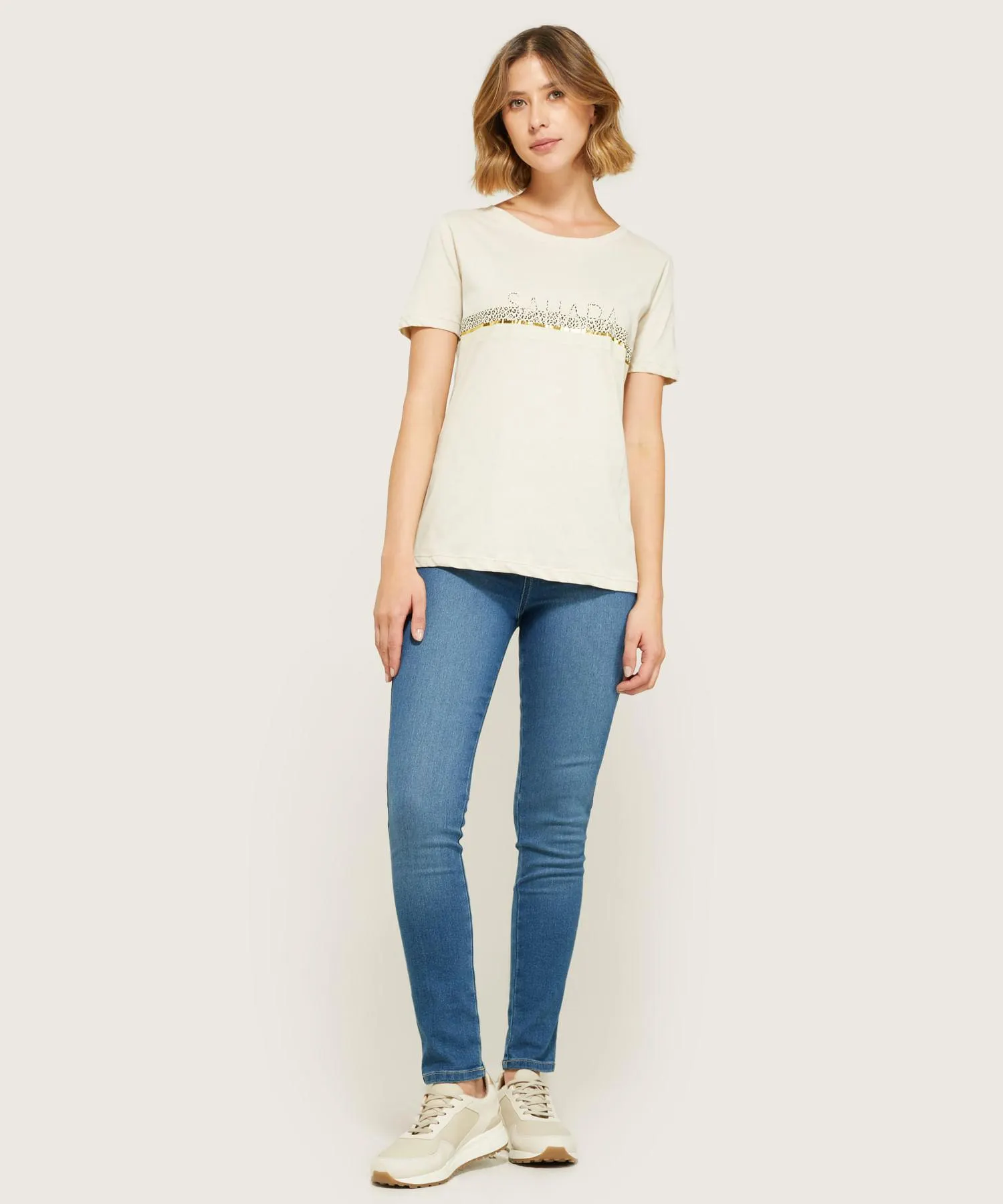 Jegging Tiro Alto con Bolsillos