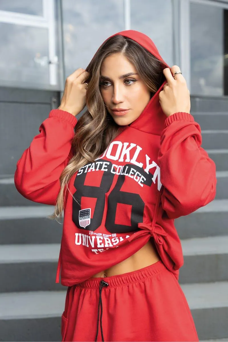 BUZO MANGA LARGA Rojo