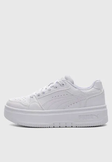Tenis PUMA Rebound Femme Low Blanco