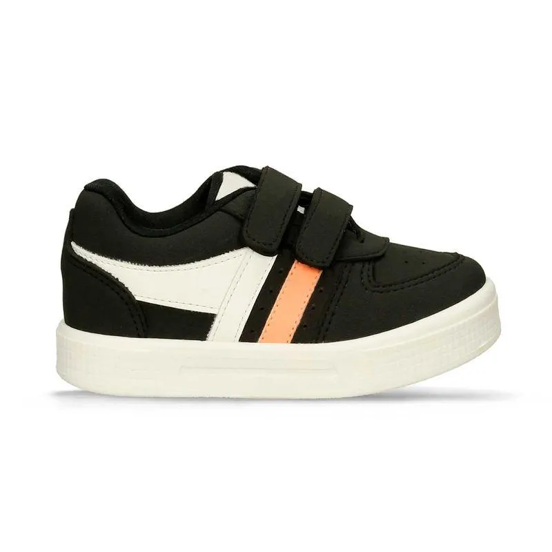 Tenis Casuales Negro Bubblegummers Qaramelo Niño